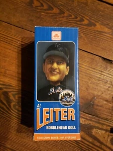 NY METS AL LEITER BOBBLEHEAD SGA-NEW IN BOX STATE FARM 2002 PROMO - Picture 1 of 6