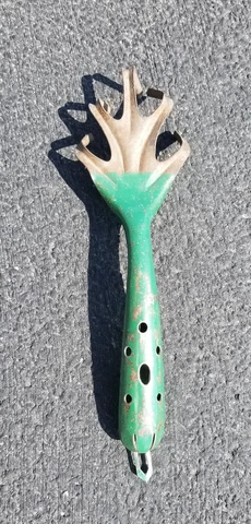 VTG - Green Hand Claw Rake Garden Cultivator Made in Japan - clever hanging hook Cover