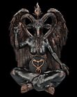 Baphomet Figur XXL - Kupferfarben - Gothic Dekofigur Dämon Pentagramm Dekoration