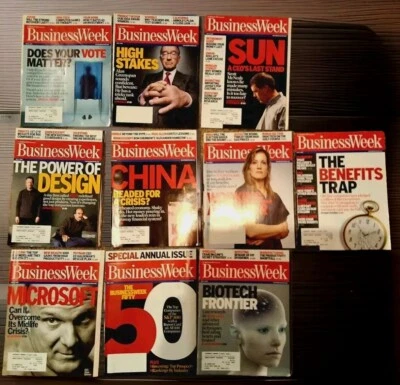 Business Week Magazine Lot Of 10 Magazines April May June July 2004 - Image 1 of 4