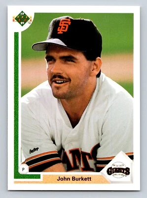 John Burkett 1991 Upper Deck #577 San Francisco Giants - Image 1 of 2