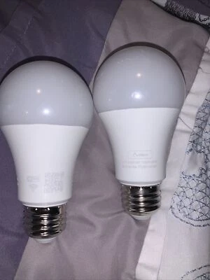 2 Pack WiFi Smart LED Light Bulb Dimmable App Remote Control Alexa Google - Image 1 of 4