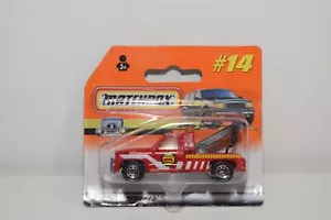 A94 1:64 3 INCH MATCHBOX LESNEY 14 GMC WRECKER TRUCK BREAKDOWN RED SHORT CARD - Picture 1 of 9