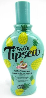Loción para cama de bronceado Fiesta Sun Feelin Tipsea 12 oz bronceador oscuro cóctel de verano Foto 1 de 4