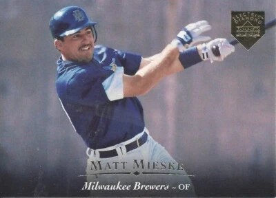 1995 Upper Deck Electric Diamond Gold Matt Mieske 50 Brewers - Image 1 of 2