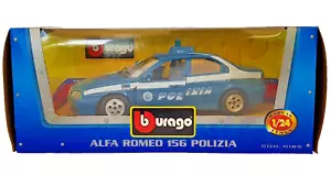 BBurago 0185 "Alfa Romeo 156 Polizia" 1/24 Die-cast e plastica - Foto 1 di 11