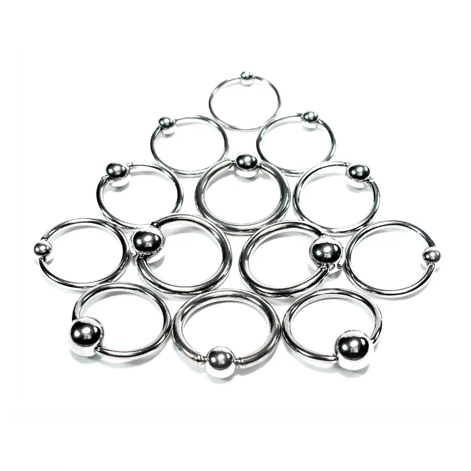 2 er Set BCR Klemmring Nasenpiercing Piercing Lippe Septum Helix Tragus Ohr Ring - Bild 1 von 1