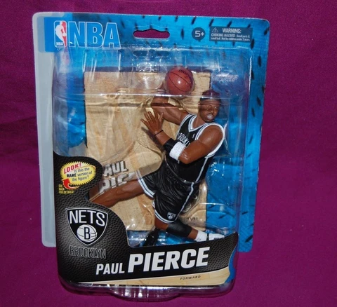 BROOKLYN NETS PAUL PIERCE #34 NBA BASKETBALL SERIES 24 ACTION FIGURE Cover