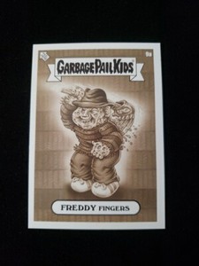 2023 Garbage Pail Kids Oh The Horror-ible 9a FREDDY FINGERS Sepia GPK Sticker