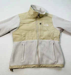 The North Face Jacket Womens Size S Tan Full Zip Fleece Polartec Coat - Picture 1 of 9