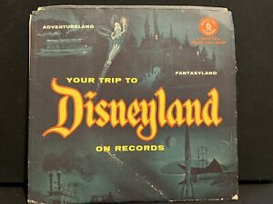 1955 Mattel "Your Trip to Disneyland" rare DIsney record set complete w/out map