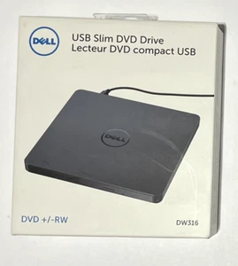 NEW Dell USB Slim DVD +/- RW Drive DW316 Model #GP61NB60 - Afbeelding 1 van 6