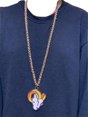 Los Angeles Rams NFL Unisex Pendant Chain Necklace Cover