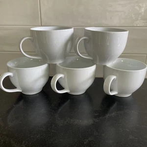 Juego/5 tazas/tazas jumbo Pottery Barn THE GREAT WHITE 20 OZ - Imagen 1 de 3
