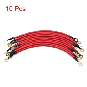 10pcs Red Battery Cables Ring Port Wiring Connetors DC 12V for Auto - Picture 1 of 2