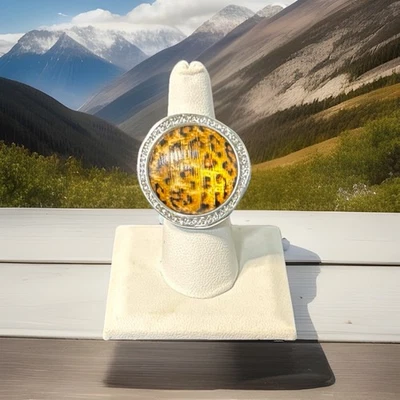 Brighton Ring TRINITY Leopard Size 6  J60733  NWT  Rare Find! - Image 1 of 4