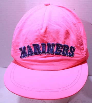MLB Seattle Mariners Neon Pink Retro Night Snapback Hat Stadium Giveaway SGA - Image 1 of 4