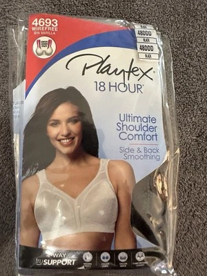 Sujetador Playtex negro sin aros 18 horas talla 48DDD Foto 1 de 4