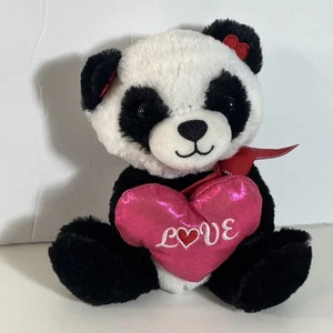 Valentines Plüschtier ~ Panda Stofftier mit Herz Liebe - Bild 1 von 7