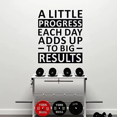 Inspirational Wall Stickers, Office Wall Small A Little Progress Each Day - image 1 of 4