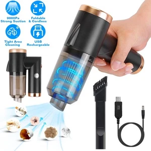 Cordless Handheld Vacuum Cleaner 120W 9000PA Portable Rechargeable with - Picture 1 of 12