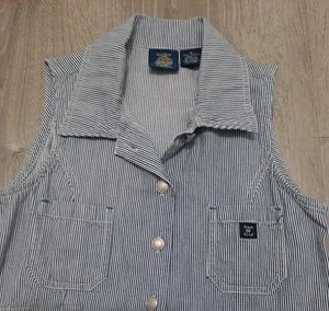 Gap Blue Jeans girl striped denim dress size medium, sleeveless - Picture 1 of 8