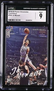 2019 Panini Chronicles Luminance #165 JA MORANT "The Dunk" Rookie CGC 9 Mint - Picture 1 of 2
