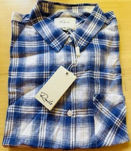 Rails Women Whitney Short Sleeve Plaid Shirt, NWT, Size Medium - Picture 1 of 6
