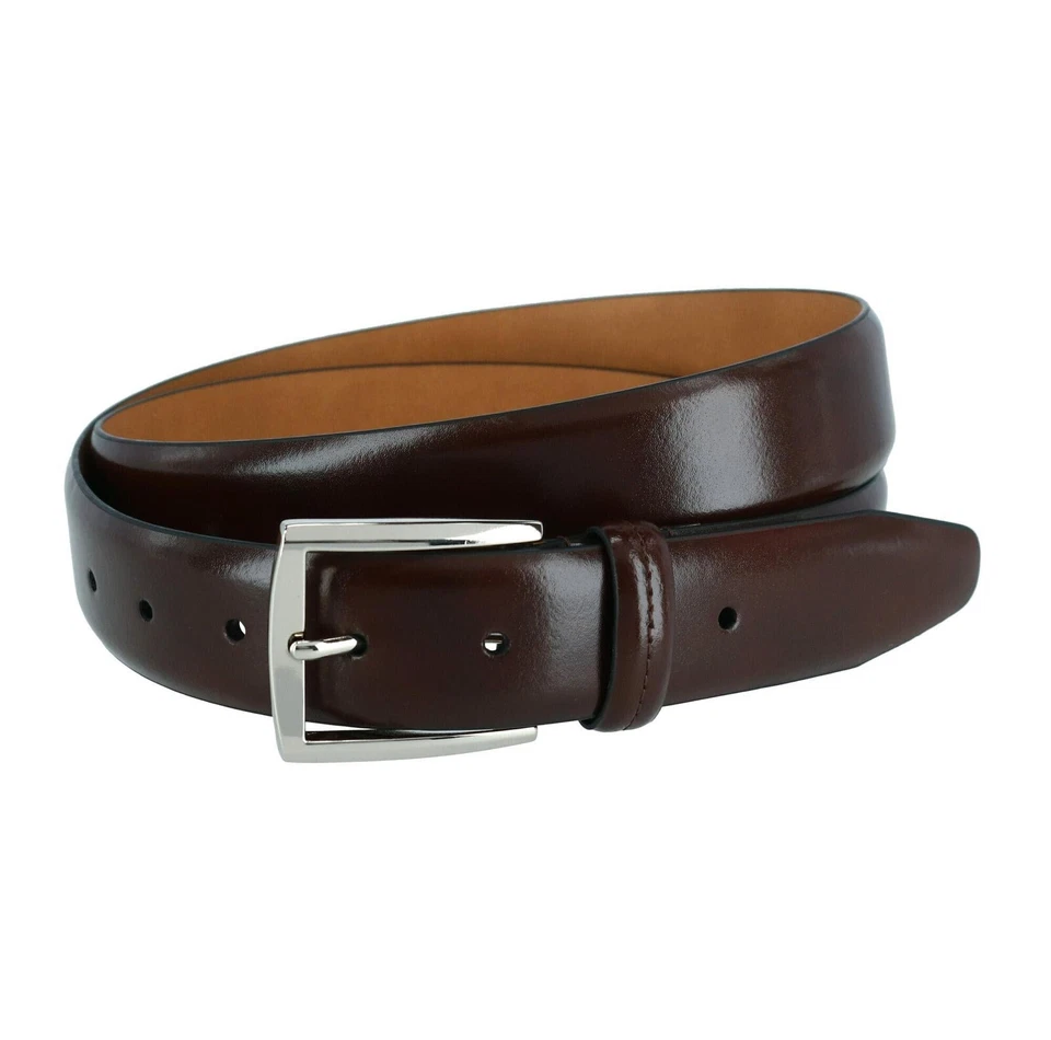 NUEVO Cinturón básico de cuero de lujo Trafalgar Everyman's 35 mm 11TF01X013 - marrón - 32 Foto 1 de 1