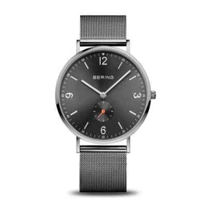 Orologio uomo Bering 14040-377 acciaio grigio maglia milanese con secondiera - Imagen 1 de 7