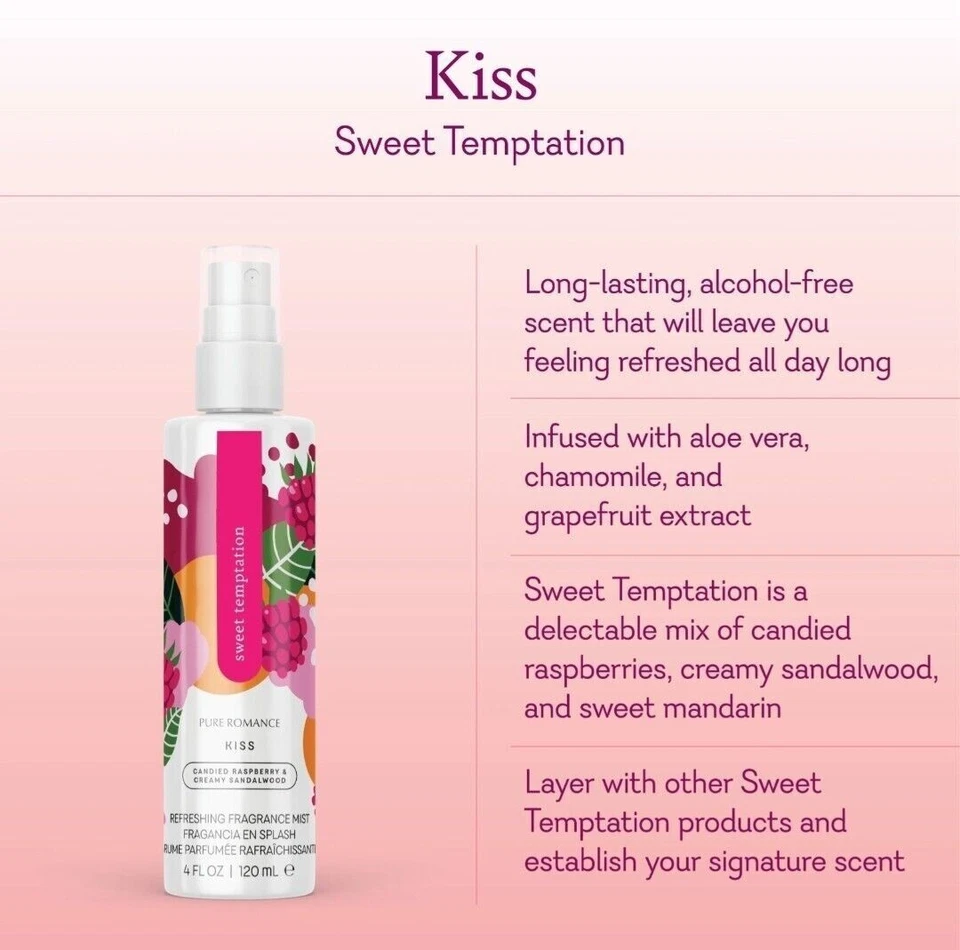 Pure Romance Kiss - Body Mist, Body Spray - Envío Gratis - Nuevo Foto 1 de 1