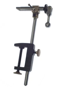 Supreme Rotating Fly Tying Vise - Chrome - w/Clamp Mount- Rotary - Picture 1 of 7