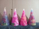 Lyn Candles Set Of 4 Cone Shaped Multi Colour