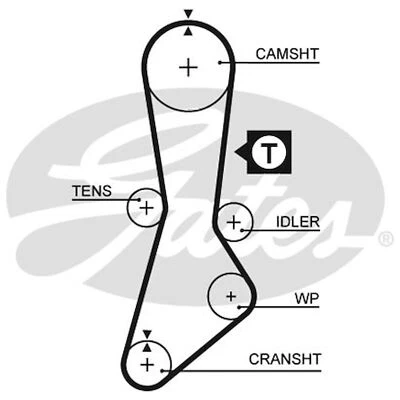 For Mazda B Series UF 2.2 Genuine Gates Timing Cam Belt - Image 1 of 4