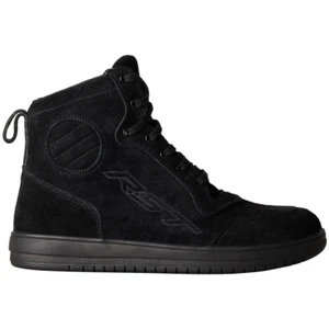 RST HiTop Moto Mens CE Motorcycle Short Sneaker Boots Black Suede 3052 - Picture 1 of 8