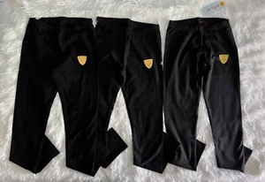 Cat & Jack Leggings Pants Girls Large 10-12 Stretch 3 Pack Black - Picture 1 of 9