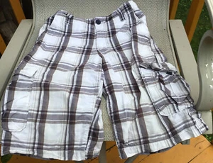 Urban Pipeline Boys Grey Stripe Cargo Shorts 12 - Picture 1 of 4