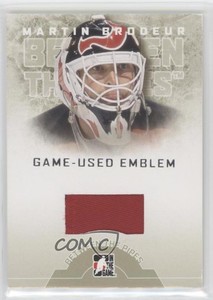 2008-09 ITG Between the Pipes Game-Used Emblem Martin Brodeur #GUE-01 HOF
