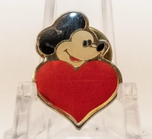 Disney Vintage Pin - Mickey Mouse Heart Valentine's Day 1" - Picture 1 of 2
