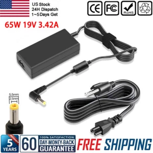 65W 19V 3.42A AC Adapter Charger For Toshiba Satellite C855 Series Power Supply - Picture 1 of 15