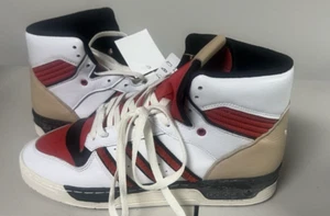 MEN'S ADIDAS RIVALRY HI CASUAL SHOES Footwear White/Glory Red/Core Black FZ6332 - Picture 1 of 5
