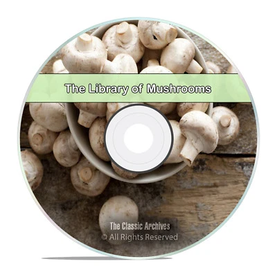 50 Books Library on Mushrooms, Fungi Spawn, How To Grow, Find Edible Hunt CD - Image 1 of 4