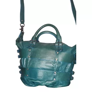 Botkier Leather Satchel Hobo Buckle Accent Designer Bag Purse - Picture 1 of 6