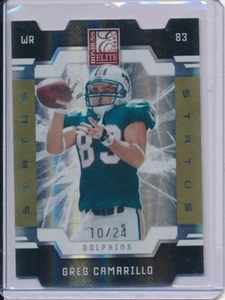 2009 Donruss Elite Status Gold Die-Cut /24 Greg Camarillo #53 - Picture 1 of 1