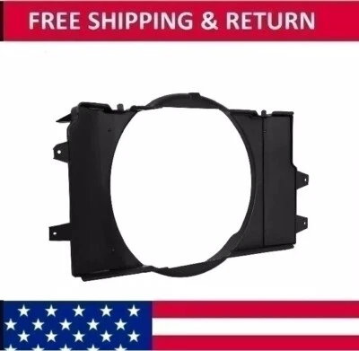 Cubierta del ventilador del radiador de refrigeración del motor delantero negro para Dodge Ram 2500 3500 1994-2002 Foto 1 de 4