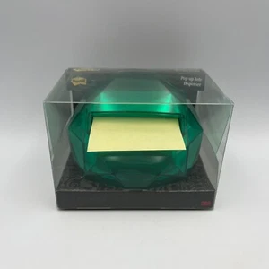 Post-it Pop-up Note Dispenser Emerald Green Diamond Jewel Shaped for 3x3 Notes - Picture 1 of 6