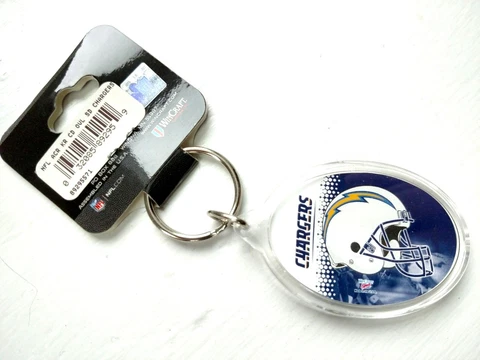 San Diego Chargers Wincraft NFL Acrylic Helmet Oval Key Ring Cover