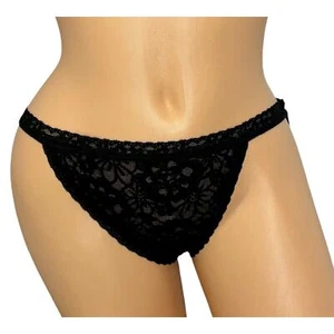 Bragas de bikini vintage negras de encaje Sissy L - Imagen 1 de 5