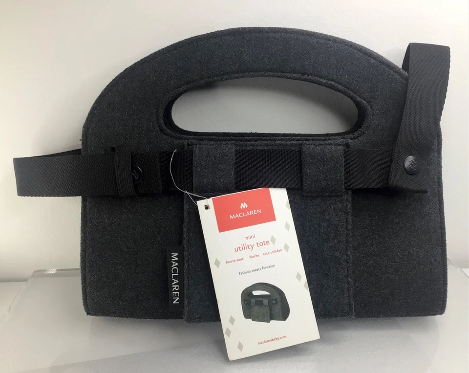 MACLAREN: новый с Ярлыками - уголь серый войлок мини утилиты сумка с короткими ручками для детской коляски  - Изображение 1 из 4