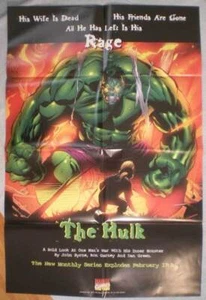 HULK Promo poster,RAGE, 24" x 36", 1999, Unused, more in our store - Picture 1 of 1